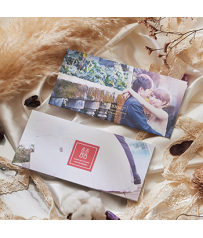 Say cheese▸歐美婚報三折式喜帖 P9532