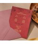 蒔光香頌▸凸版印刷燙金喜帖(胭脂紅) S13001