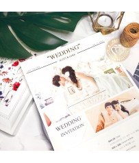 《WEDDING NEWS》P9533 歐美婚報三折式喜帖